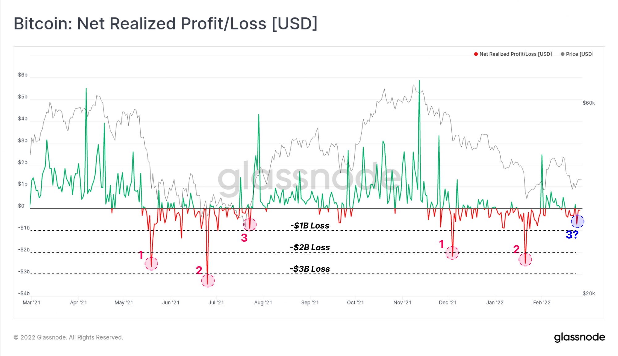 Bitcoin ສຸດທິຜົນກໍາໄລ / ການສູນເສຍ