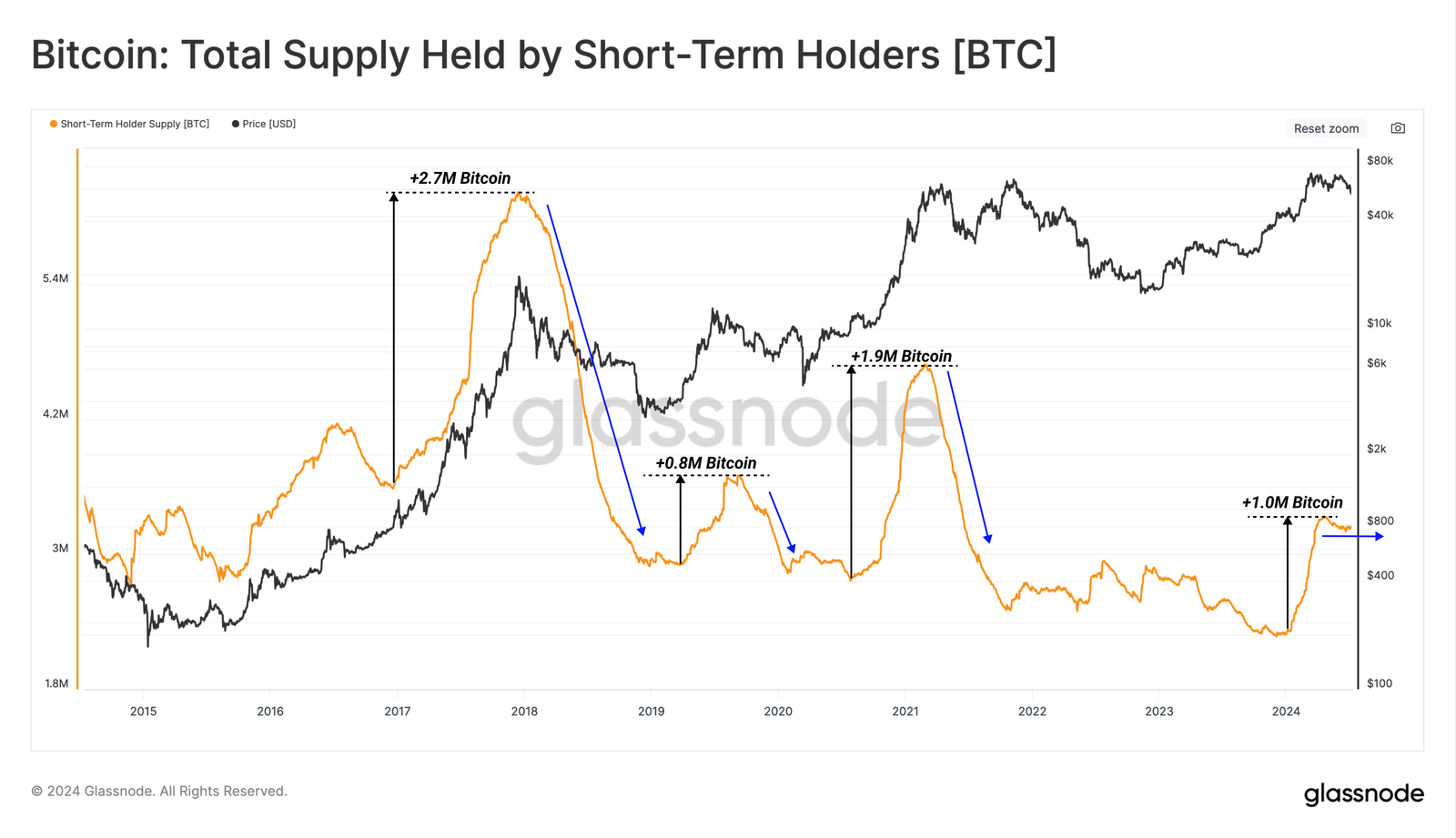 offre-totale-bitcoins-investisseurs-à court-terme